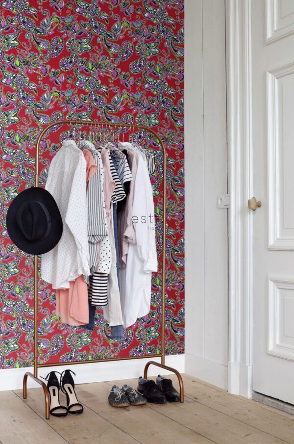 ESTAhome tapeet funky lilled ja paisley - mitmevärviline