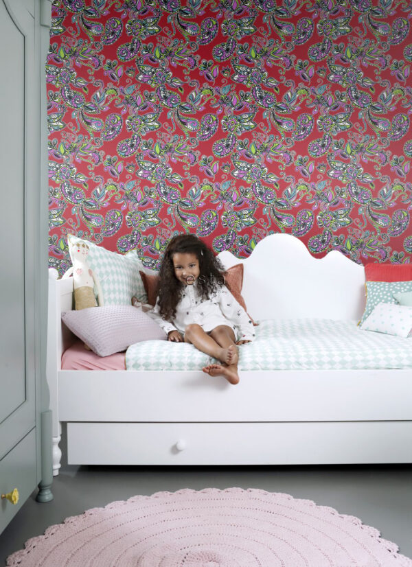 ESTAhome tapeet funky lilled ja paisley - mitmevärviline