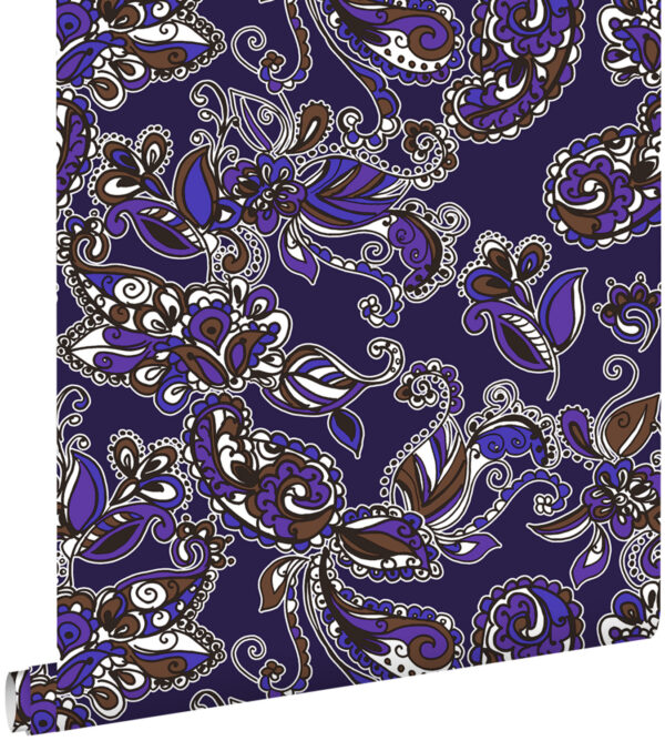 ESTAhome funky lilled ja paisley - lilla ja pruun
