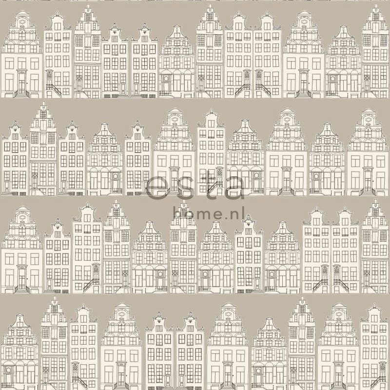 ESTAhome tapeet Amsterdam kanali majad - beež