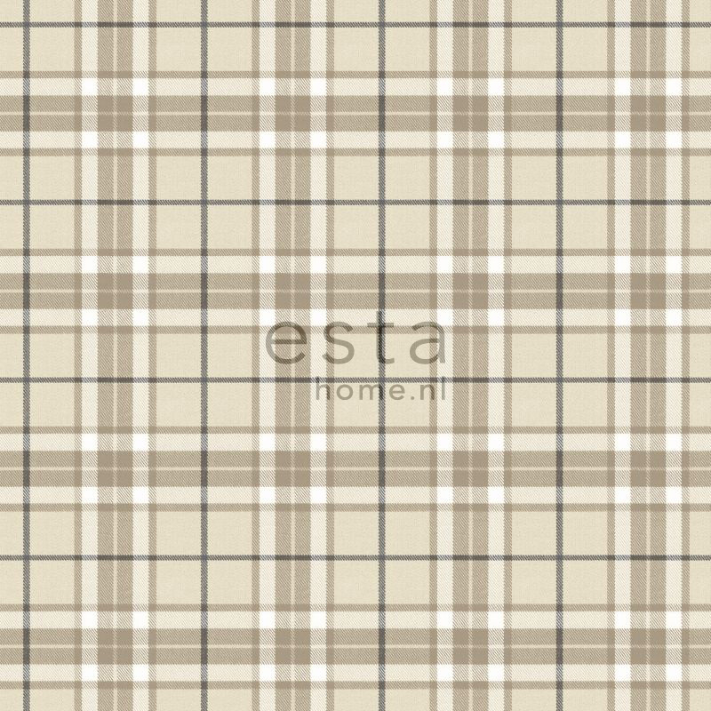ESTAhome tapeet rombimotiiv - beež ja pruun