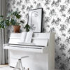 ESTAhome tapeet roosid - must ja valge