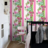 ESTAhome vintage lilled tapeet - roosa ja laimiroheline
