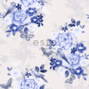 ESTAhome tapeet lilled ja linnud - indigo sinine