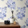 ESTAhome tapeet lilled ja linnud - indigo sinine