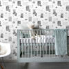 ESTAhome tapeet vintage postkaardid mustvalge