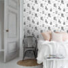 ESTAhome tapeet vintage postkaardid mustvalge