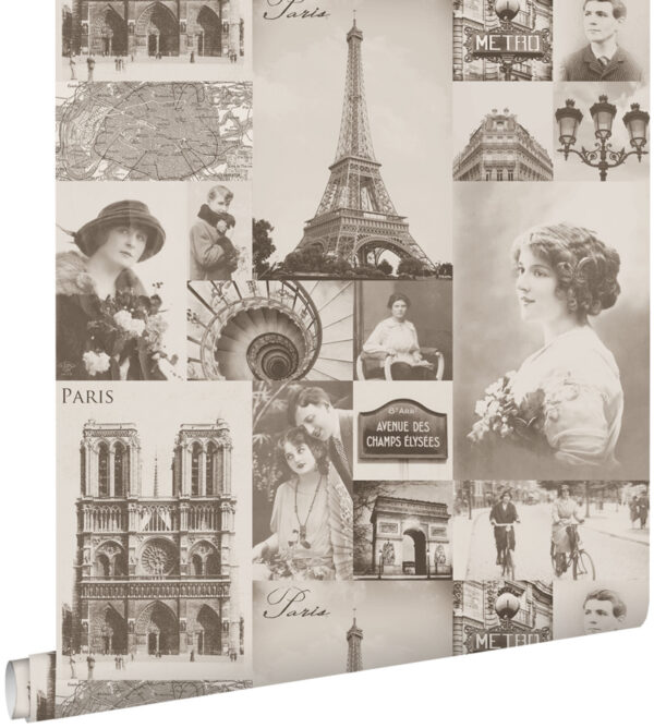 ESTAhome tapeet Paris sepia - pruun