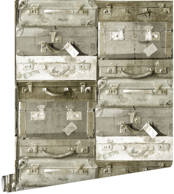 ESTAhome tapeet vintage kohvrid - helepruun