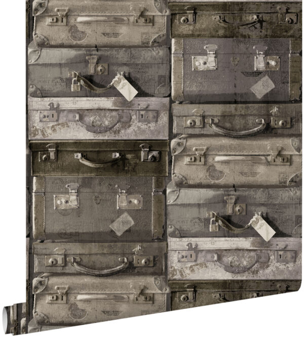 ESTAhome tapeet vintage kohvrid - tumepruun