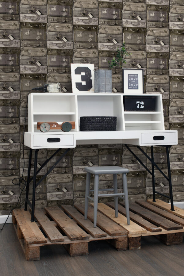 ESTAhome tapeet vintage kohvrid - tumepruun