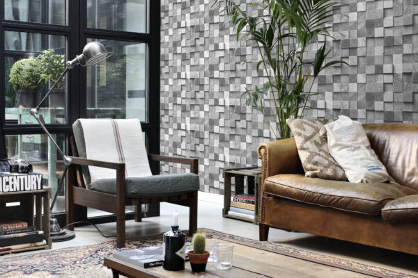 ESTAhome 3D puidumuster tapeet - hall