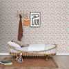 ESTAhome tapeet vintage lilled - helesinine, roheline ja punane