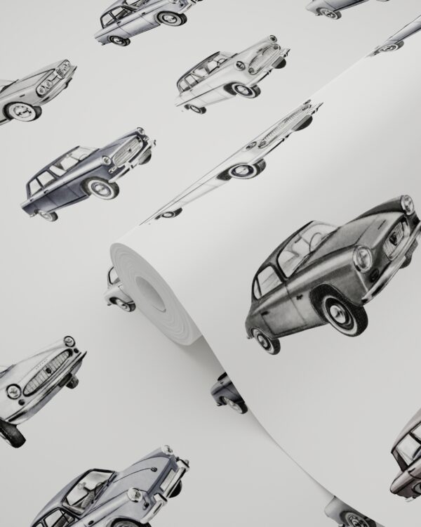 ESTAhome tapeet vintage autod - must