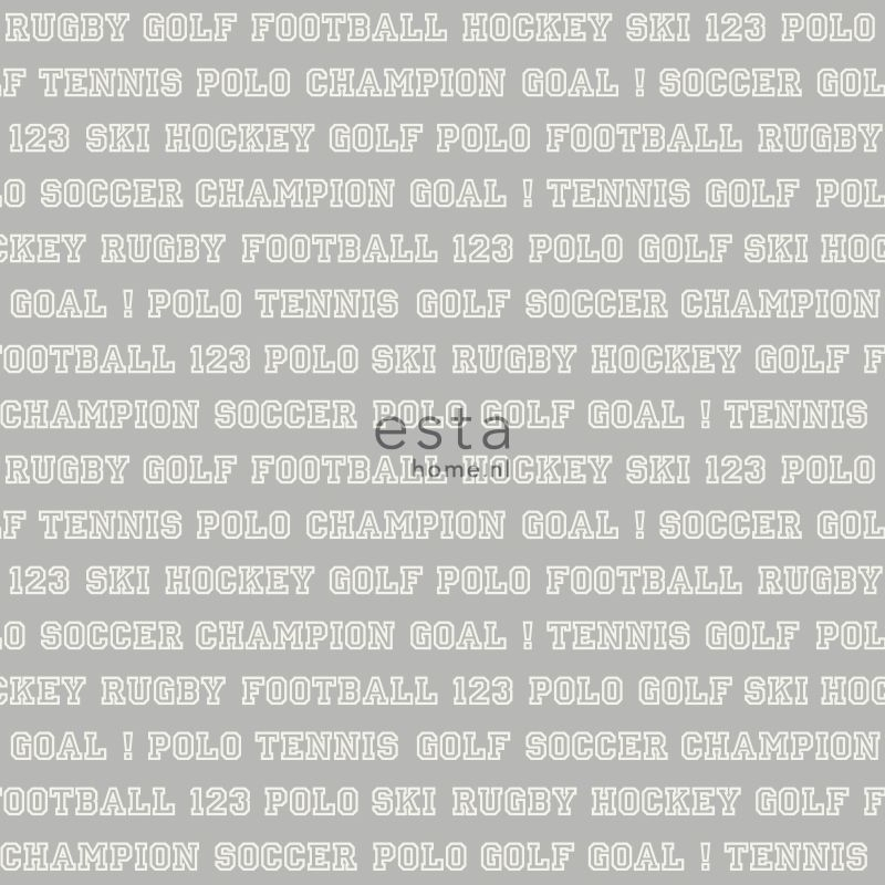 ESTAhome tapeet sporditekstid - taupe