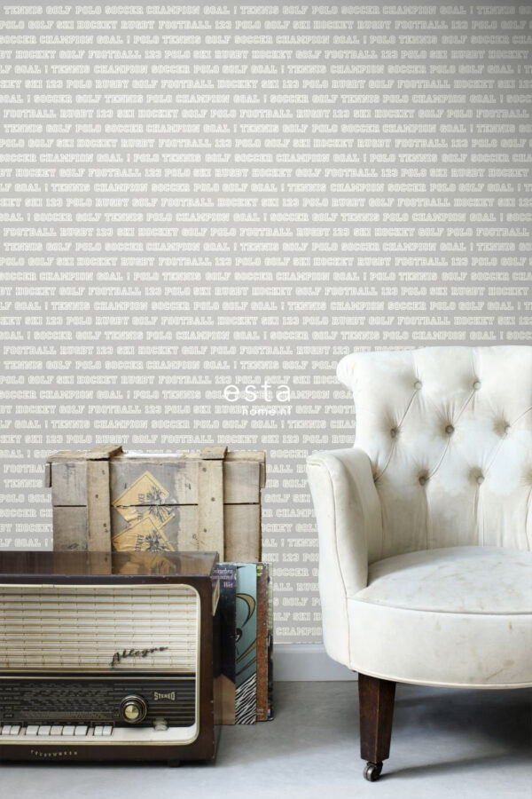 ESTAhome tapeet sporditekstid - taupe
