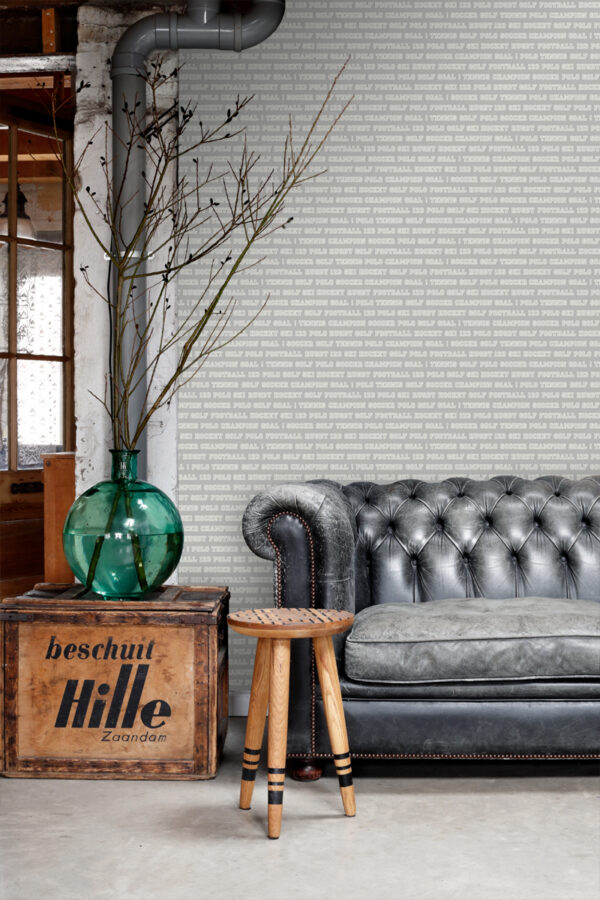 ESTAhome tapeet sporditekstid - taupe