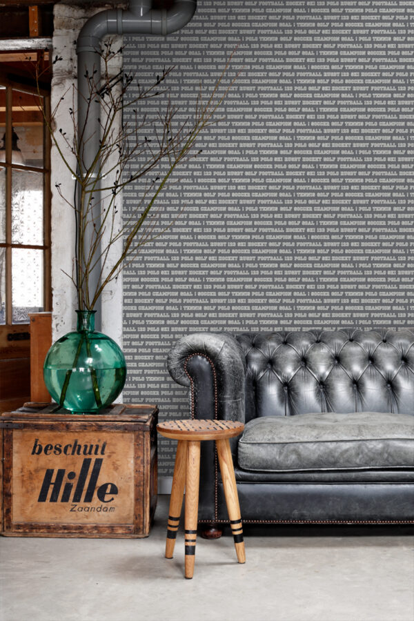 ESTAhome tapeet sporditekstid - tumehall