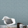 ESTAhome tapeet sporditekstid vintage sinine