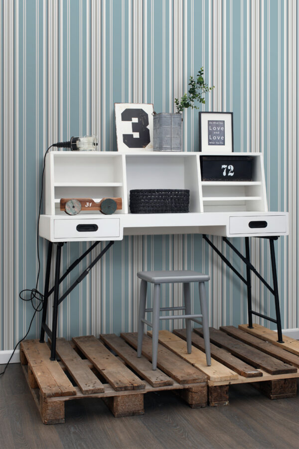 ESTAhome tapeediribad - vintage sinine ja hall