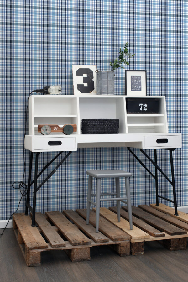 ESTAhome tapeet rombimotiiv - sinine