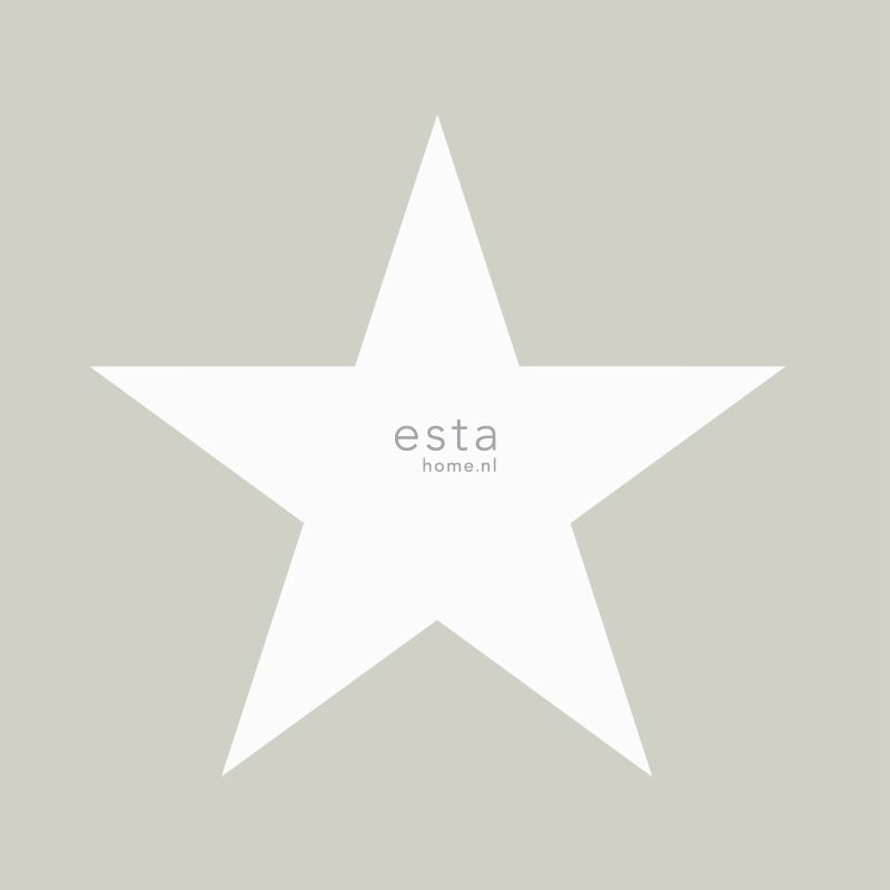 ESTAhome tapeet tähed sarvjas - valge ja hall