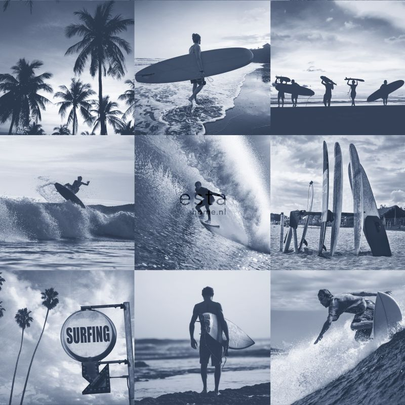 ESTAhome tapeet surfipildid - tumesinine