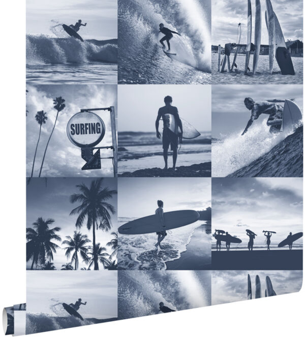 ESTAhome tapeet surfipildid - tumesinine