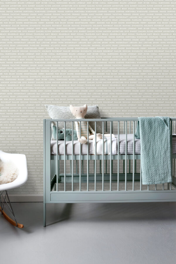 ESTAhome tapeet mereline rand tekstid hirvesinine