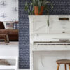 ESTAhome tapeet mereline rand tekstid tumesinine