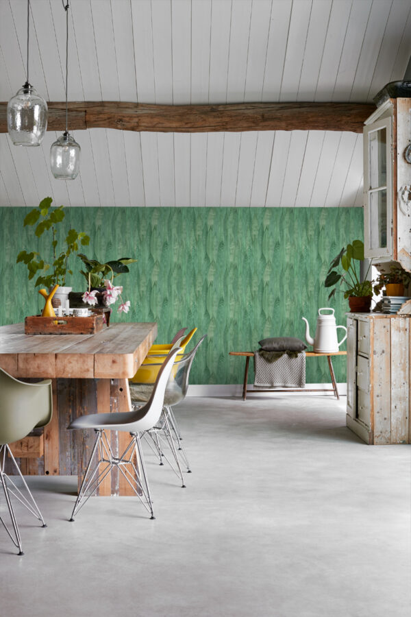 ESTAhome lehtede tapeet - jade roheline