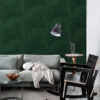 ESTAhome tapeet suured lehed - smaragdroheline