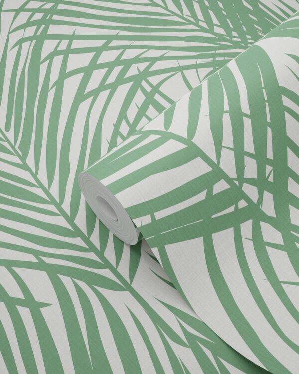 ESTAhome tapeet palmilehed - jade roheline