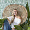 ESTAhome tapeet palmilehed - jade roheline
