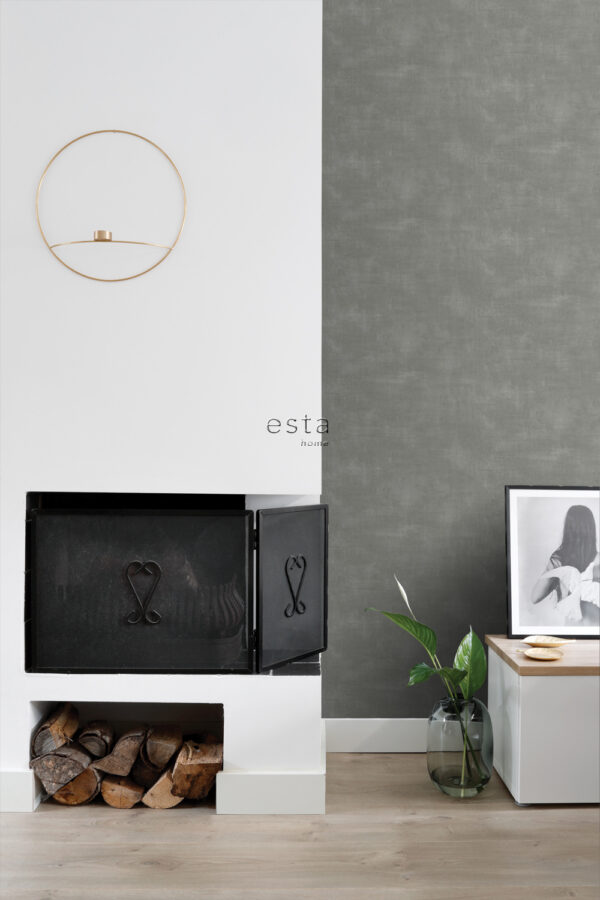 ESTAhome tapeet betoonimustriga - tumehall