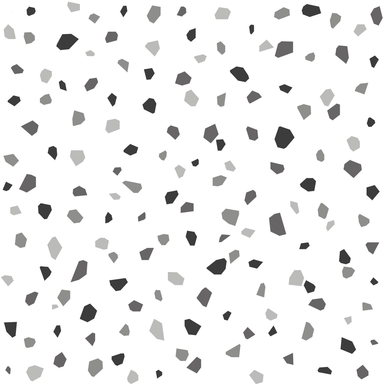 ESTAhome terrazzo tapeet - must, valge ja hall