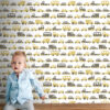 ESTAhome tapeet autod - sinepikollane ja pruun
