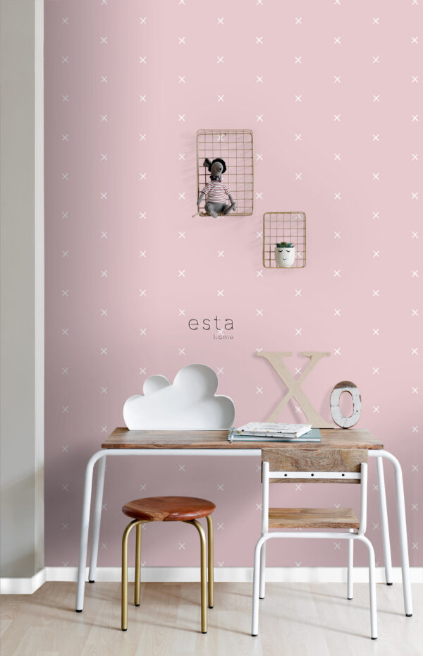 ESTAhome tapeet graafiline motiiv - roosa