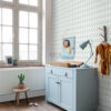 ESTAhome graafilised kolmnurgad tapeet - mündiroheline