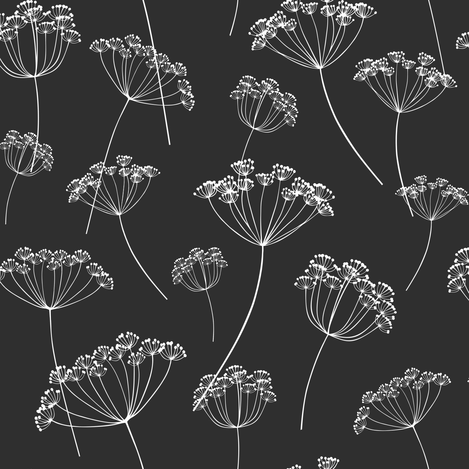 ESTAhome tapeet umbels - must ja valge