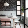 ESTAhome tapeet umbels - must ja valge
