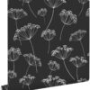 ESTAhome tapeet umbels - must ja valge