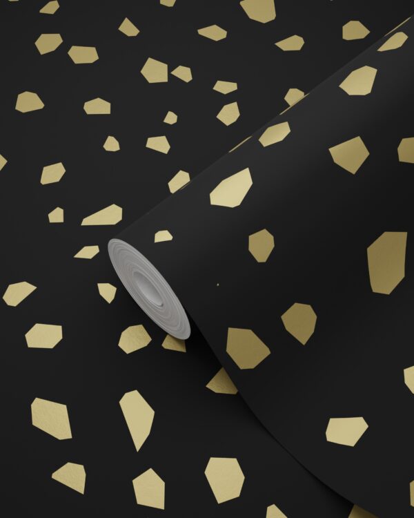 ESTAhome tapeet terrazzo - must ja kuld