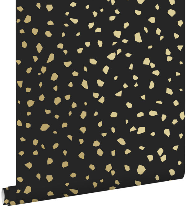ESTAhome tapeet terrazzo - must ja kuld