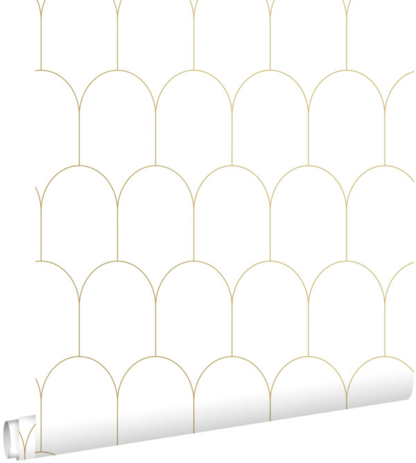 ESTAhome art deco motiiv - valge ja kuld