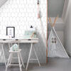 ESTAhome art deco motiiv - valge ja must