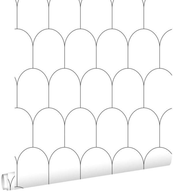 ESTAhome art deco motiiv - valge ja must