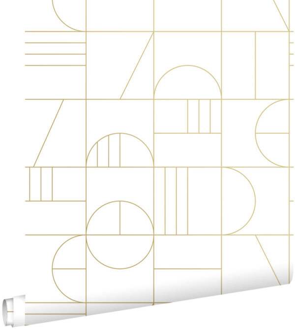 ESTAhome art deco motiiv - valge ja kuld