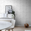 ESTAhome art deco motiiv tapeet - valge ja must