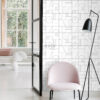 ESTAhome art deco motiiv tapeet - valge ja must